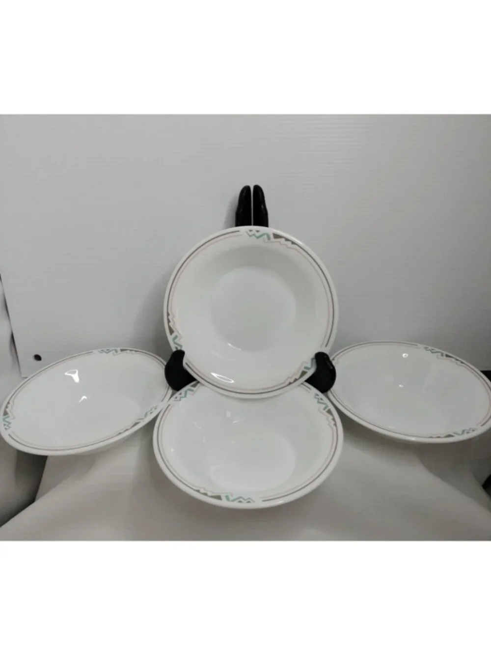 Comcor by Corning Corelle Brown Band Set of 4  Bowl 6